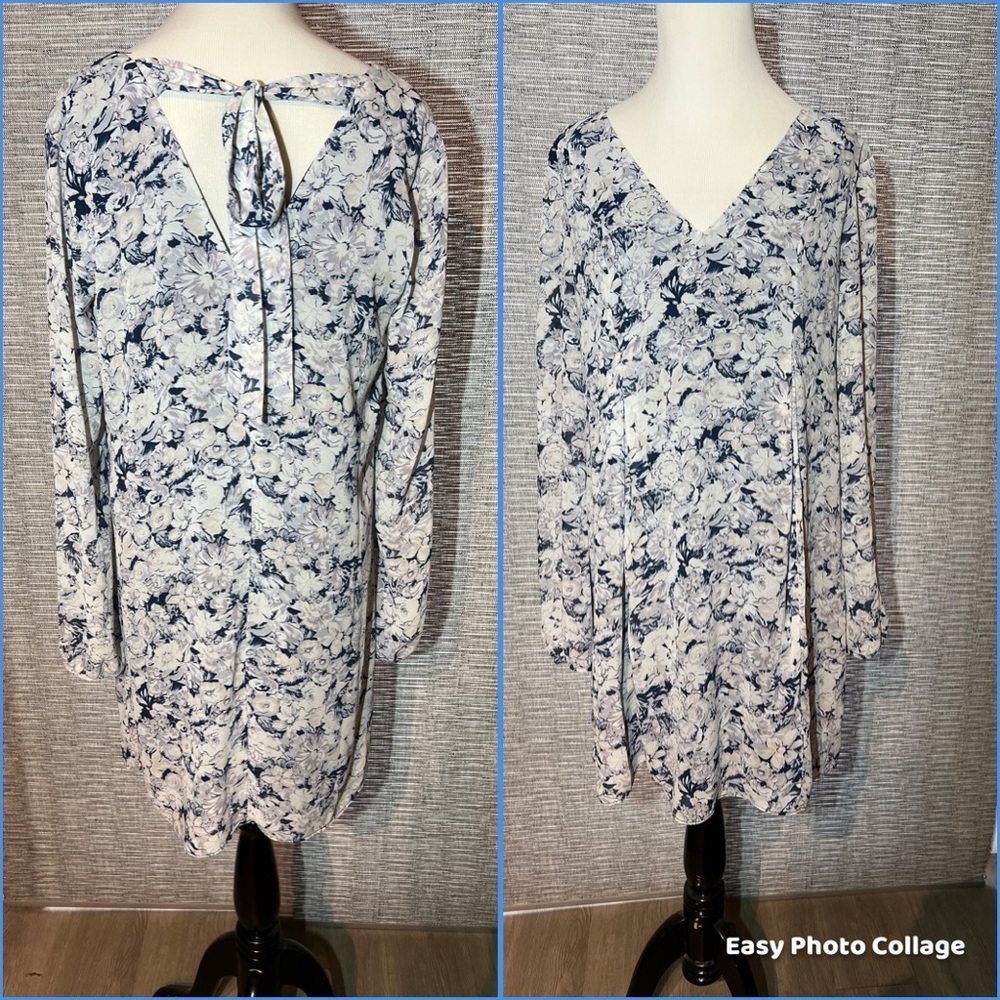 BCBG floral babydoll dress